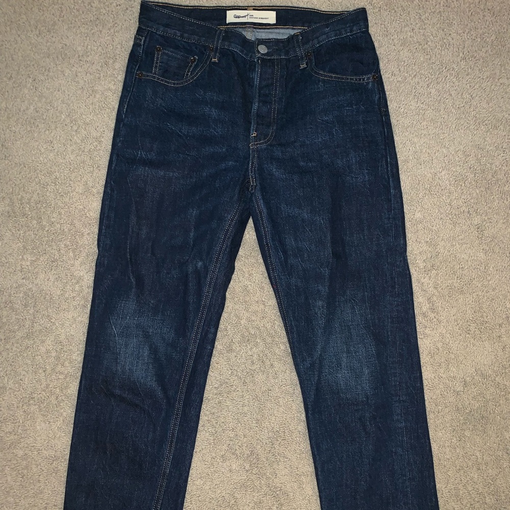 Gap Vintage Straight Dark Cropped Jeans Size 26